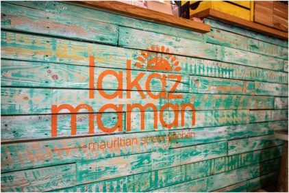 Indoors image of colorful wooden planks with 